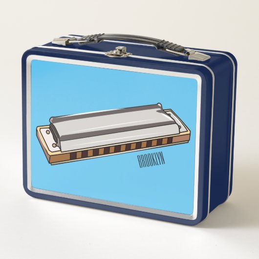 Lunch Box Illustration de dessin d'Harmonica (Devant)