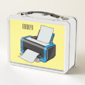 Lunch Box Illustration de dessin d'imprimante (Dos)