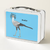 Lunch Box Illustration de dessin du secrétaire pour oiseaux (Dos)