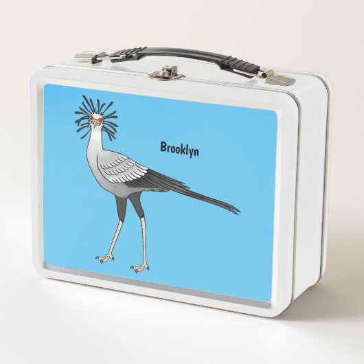 Lunch Box Illustration de dessin du secrétaire pour oiseaux (Devant)
