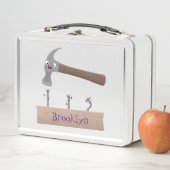 Lunch Box Illustration de dessin mignon, marteau et ongles (En situation)