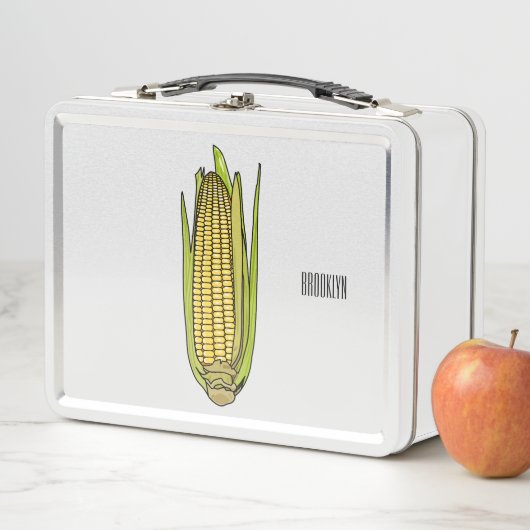 Lunch Box Illustration de dessin sur le maïs (En situation)