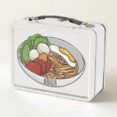 Lunch Box Illustration de dessin sur les nouilles (Dos)