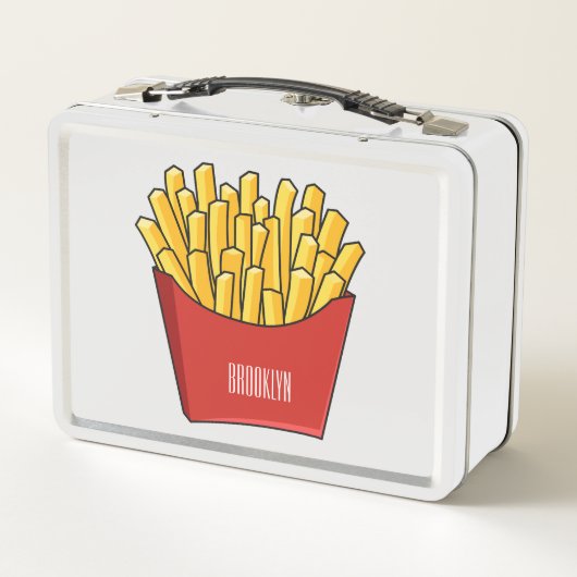 Lunch Box Illustration de frites (Dos)