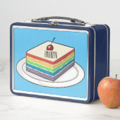 Lunch Box Illustration de gâteau arc-en-ciel (En situation)
