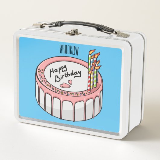 Lunch Box Illustration de gâteau d'anniversaire (Devant)