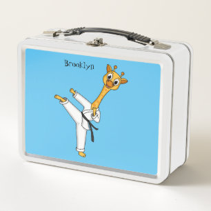 Lunch Box Illustration de girafe de kung fu en dessin animé