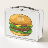 Lunch Box Illustration de Hamburger (Devant)