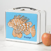 Lunch Box Illustration de Happy lionfish (En situation)