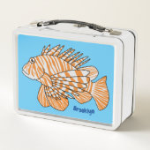 Lunch Box Illustration de Happy lionfish (Dos)