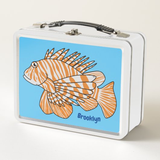 Lunch Box Illustration de Happy lionfish (Devant)