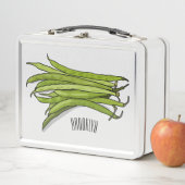 Lunch Box Illustration de haricots verts (En situation)