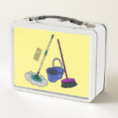 Lunch Box Illustration de la bande dessinée Broom & mop (Dos)