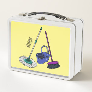 Lunch Box Illustration de la bande dessinée Broom & mop
