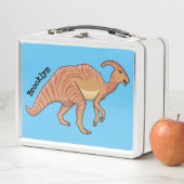 Lunch Box Illustration de la caricature de dinosaure du para (En situation)