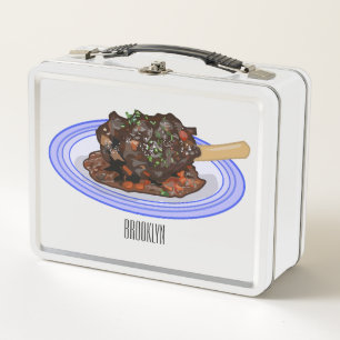 Lunch Box Illustration de la caricature de l'agneau braisé
