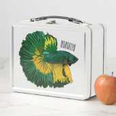 Lunch Box Illustration de la caricature de poisson de combat (En situation)