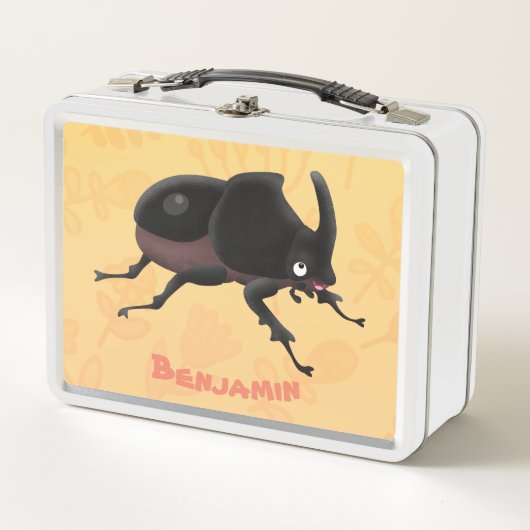 Lunch Box Illustration de la caricature du dendroctone du rh (Devant)