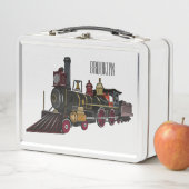 Lunch Box Illustration de la locomotive à vapeur (En situation)
