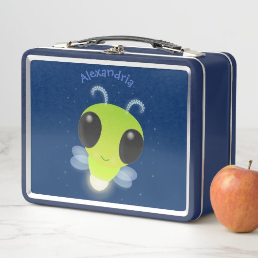 Lunch Box Illustration de la luciole vert mou (En situation)