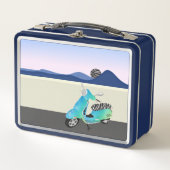 Lunch Box Illustration de la lune de scooter Zebra Print (Devant)