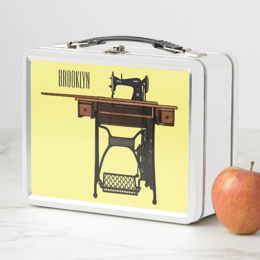 Lunch Box Illustration de la machine à coudre (En situation)
