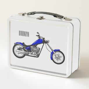 Lunch Box Illustration de la moto à hélico