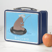 Lunch Box Illustration de la pêche de l'ourson mou (En situation)