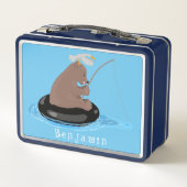 Lunch Box Illustration de la pêche de l'ourson mou (Dos)