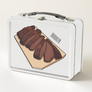 Lunch Box Illustration de la poitrine de boeuf