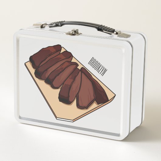 Lunch Box Illustration de la poitrine de boeuf (Devant)