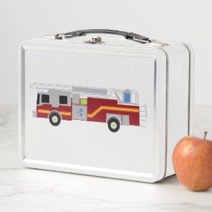 Lunch Box Illustration de la Secourt du camion-feu