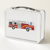 Lunch Box Illustration de la Secourt du camion-feu (Dos)