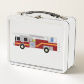 Lunch Box Illustration de la Secourt du camion-feu (Devant)