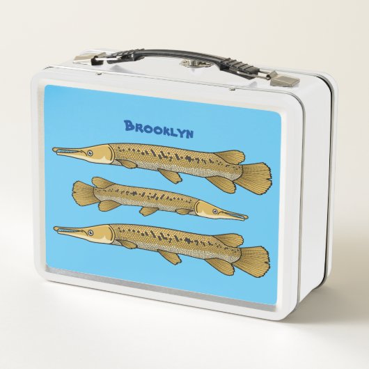 Lunch Box Illustration de l'alligator garfish (Dos)