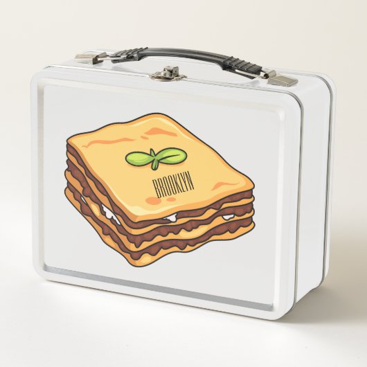 Lunch Box Illustration de Lasagna (Devant)