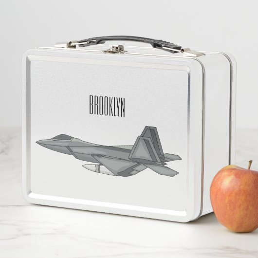 Lunch Box Illustration de l'avion de chasse (En situation)