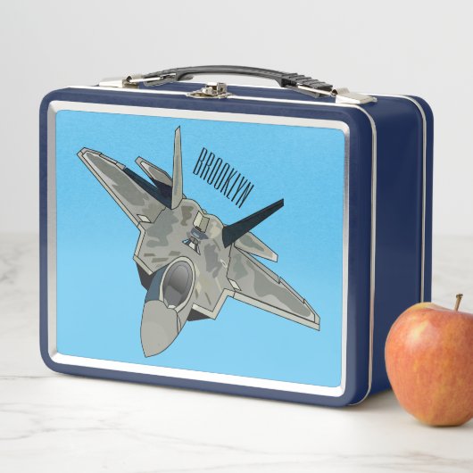 Lunch Box Illustration de l'avion de chasse (En situation)