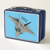 Lunch Box Illustration de l'avion de chasse (Dos)