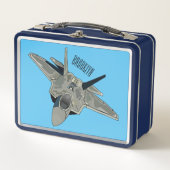 Lunch Box Illustration de l'avion de chasse (Devant)