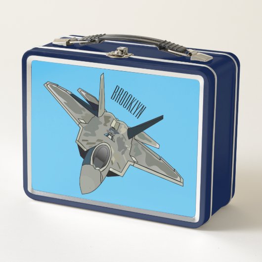 Lunch Box Illustration de l'avion de chasse (Devant)