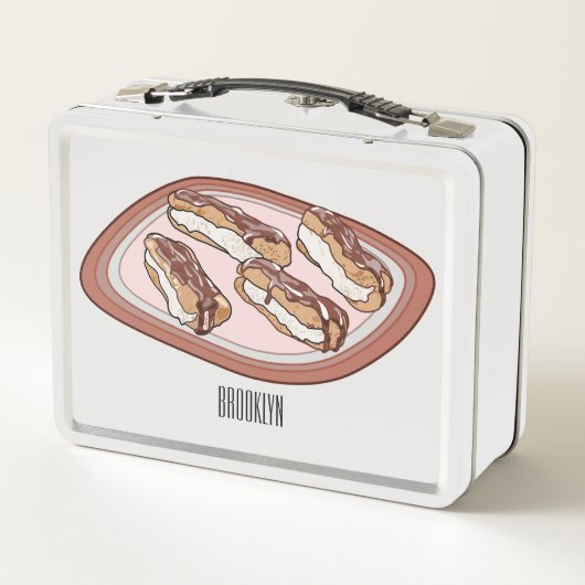 Lunch Box Illustration de l'éclair de chocolat (Dos)