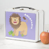 Lunch Box Illustration de l'effervescence de lions heureux (En situation)