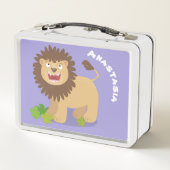 Lunch Box Illustration de l'effervescence de lions heureux (Dos)