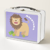 Lunch Box Illustration de l'effervescence de lions heureux (Devant)