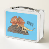 Lunch Box Illustration de lézard à col frisé (Dos)