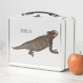 Lunch Box Illustration de lézard à cornes régale de dessin a (En situation)