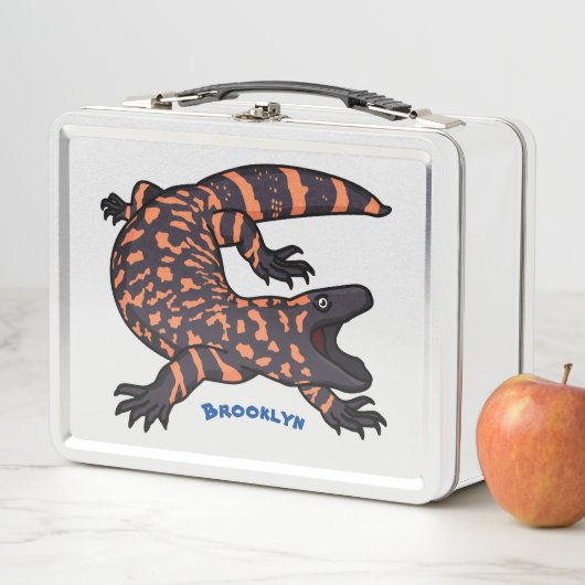 Lunch Box Illustration de lézard géant affamé (En situation)