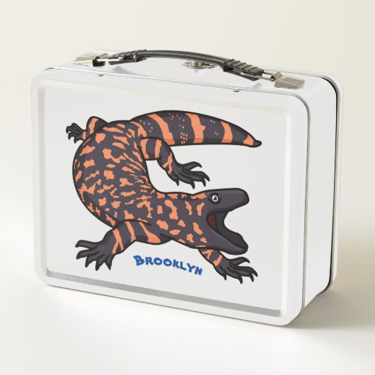 Lunch Box Illustration de lézard géant affamé (Dos)