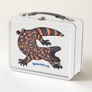 Lunch Box Illustration de lézard géant affamé